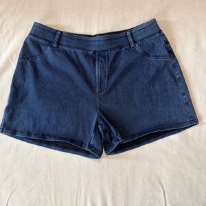 HALARA Dark Blue stretch Jean Shorts
